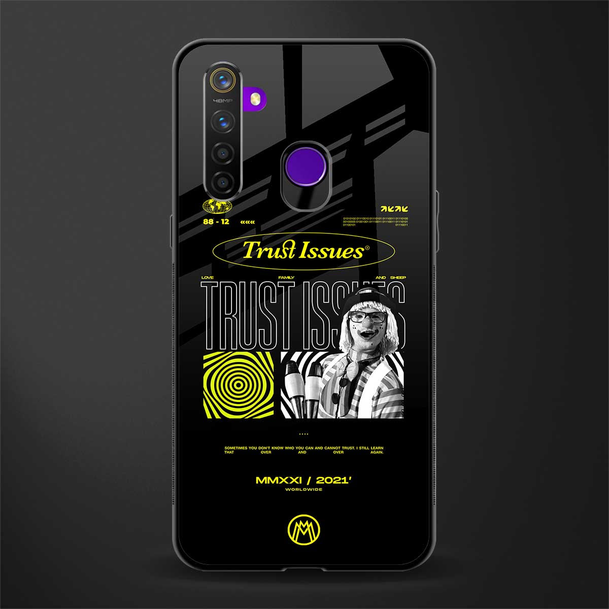 trust issues glass case for realme narzo 10 image