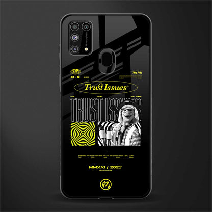 trust issues glass case for samsung galaxy f41 image