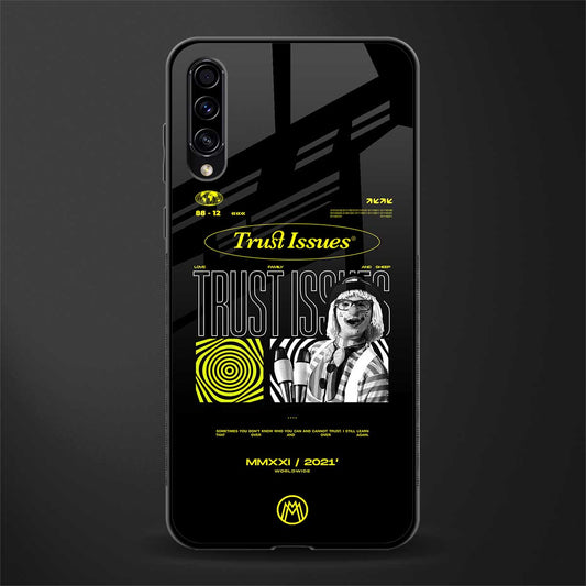 trust issues glass case for samsung galaxy a70 image