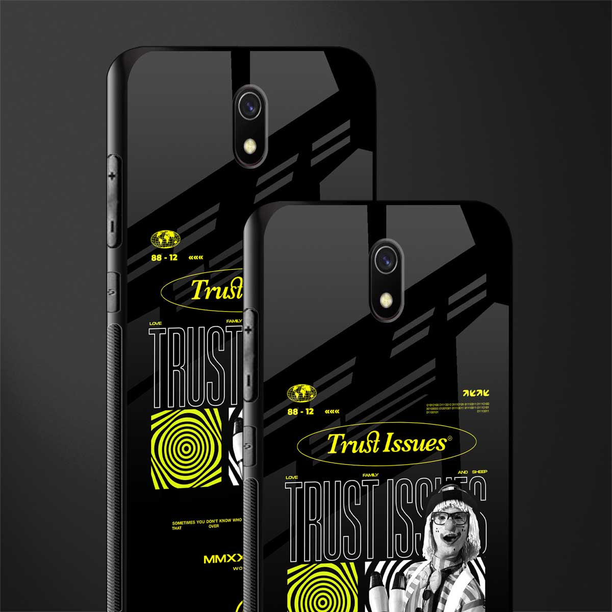 trust issues glass case for redmi 8a image-2