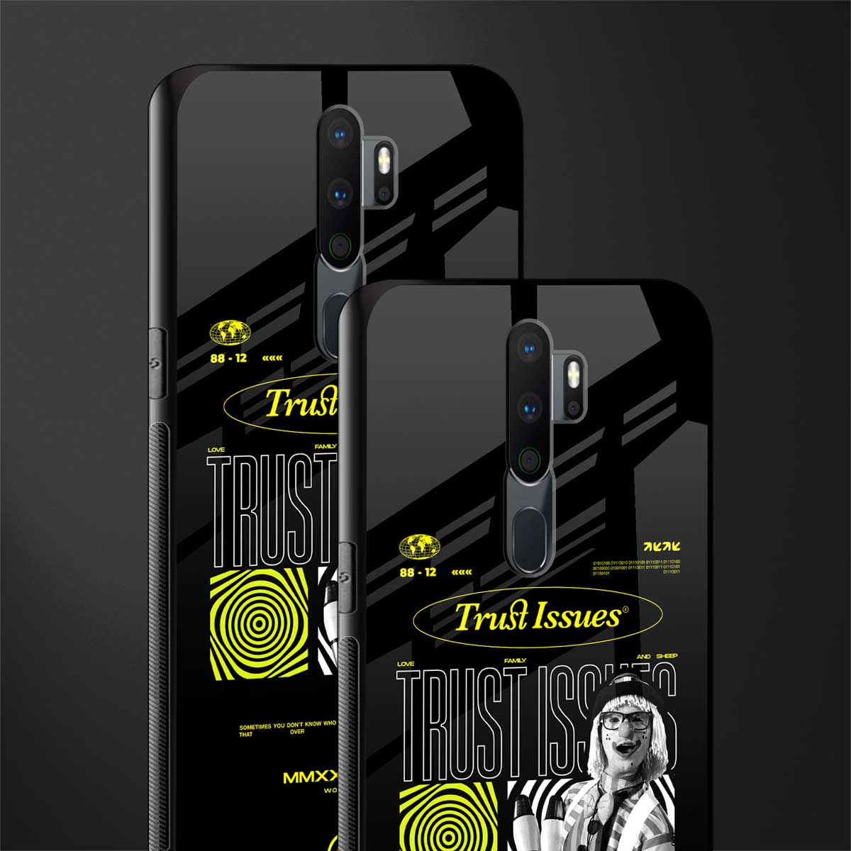 trust issues glass case for oppo a5 2020 image-2