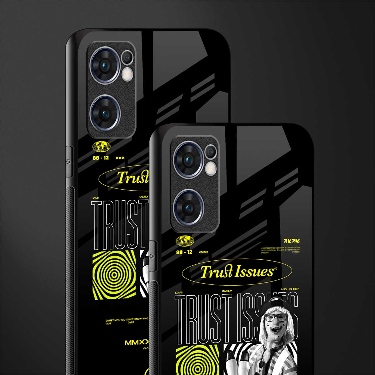 trust issues glass case for oppo reno7 5g image-2