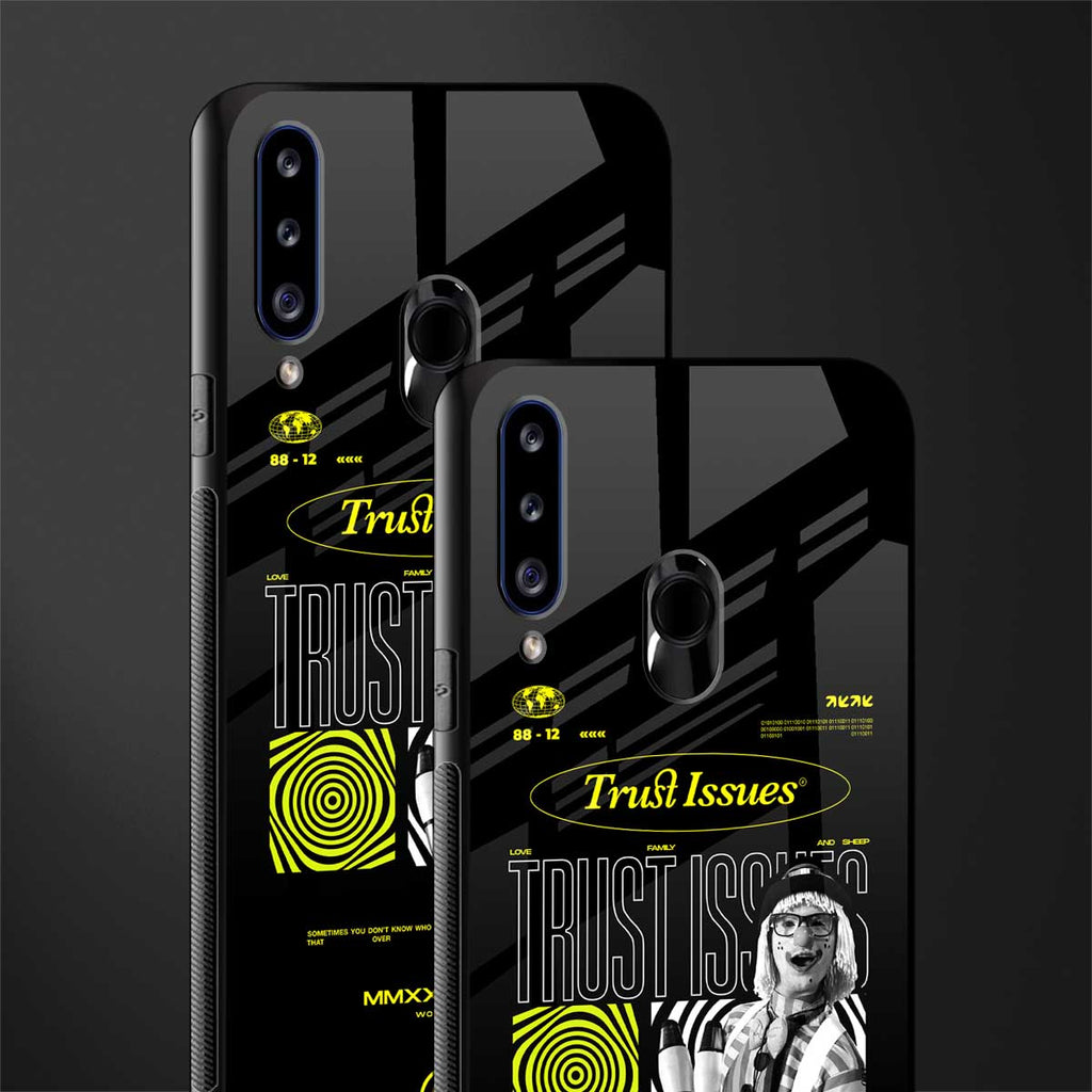 trust issues glass case for samsung galaxy a20s image-2