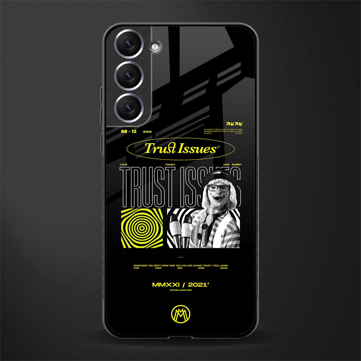 trust issues glass case for samsung galaxy s21 fe 5g image