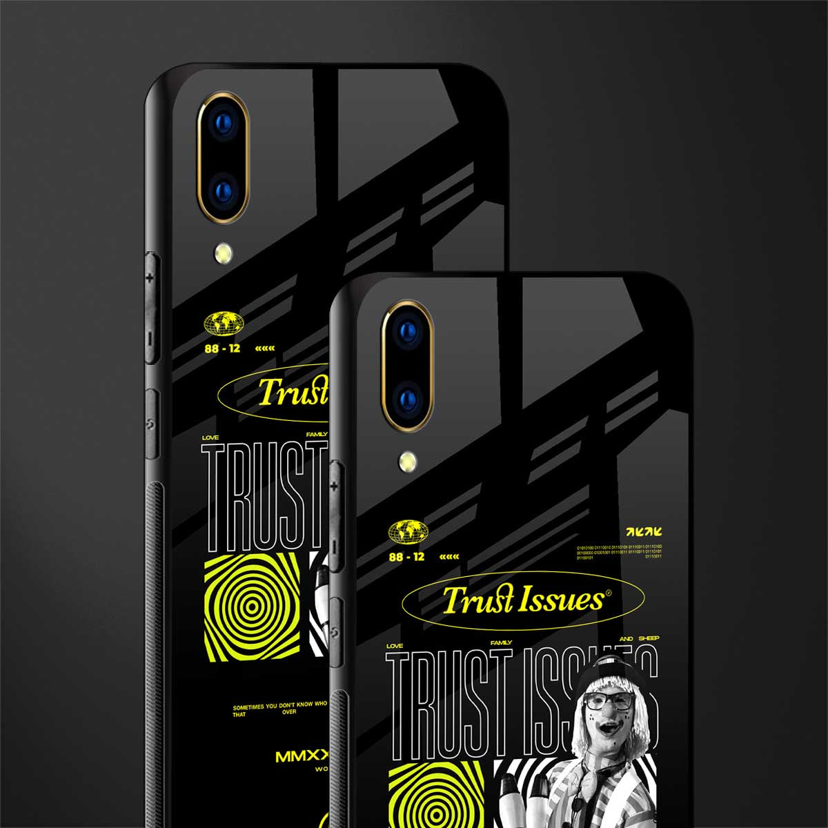 trust issues glass case for vivo v11 pro image-2