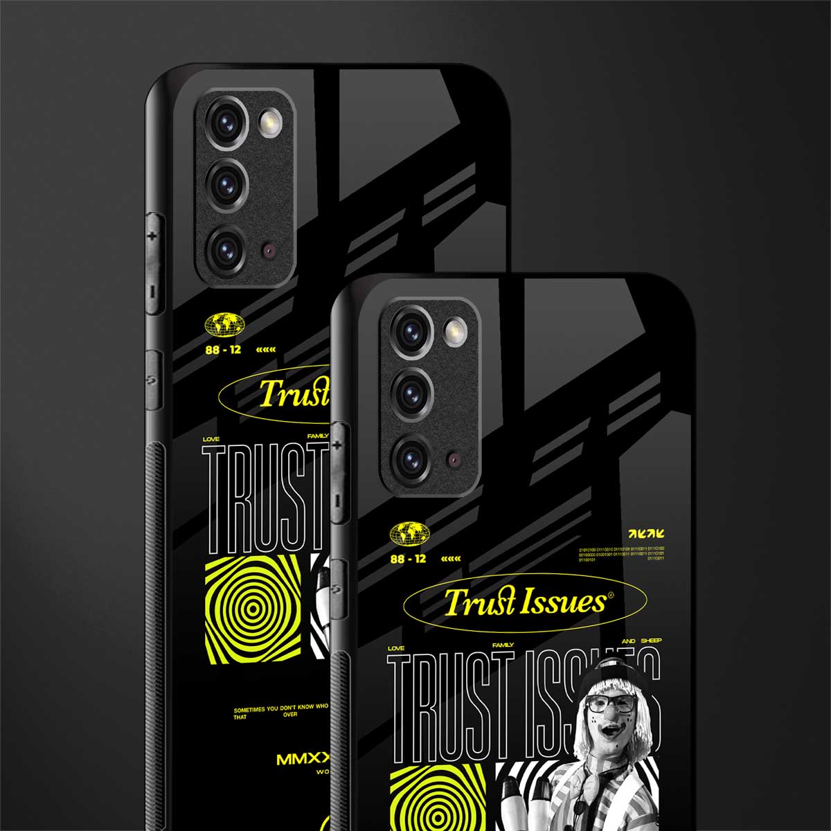 trust issues glass case for samsung galaxy note 20 image-2