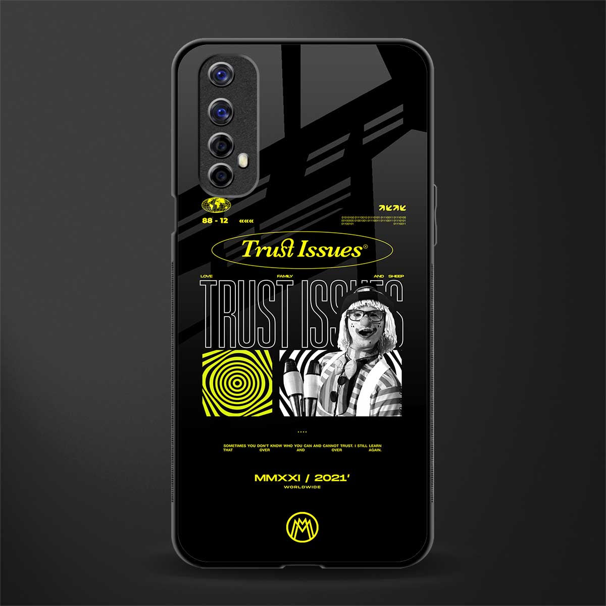 trust issues glass case for realme 7 image