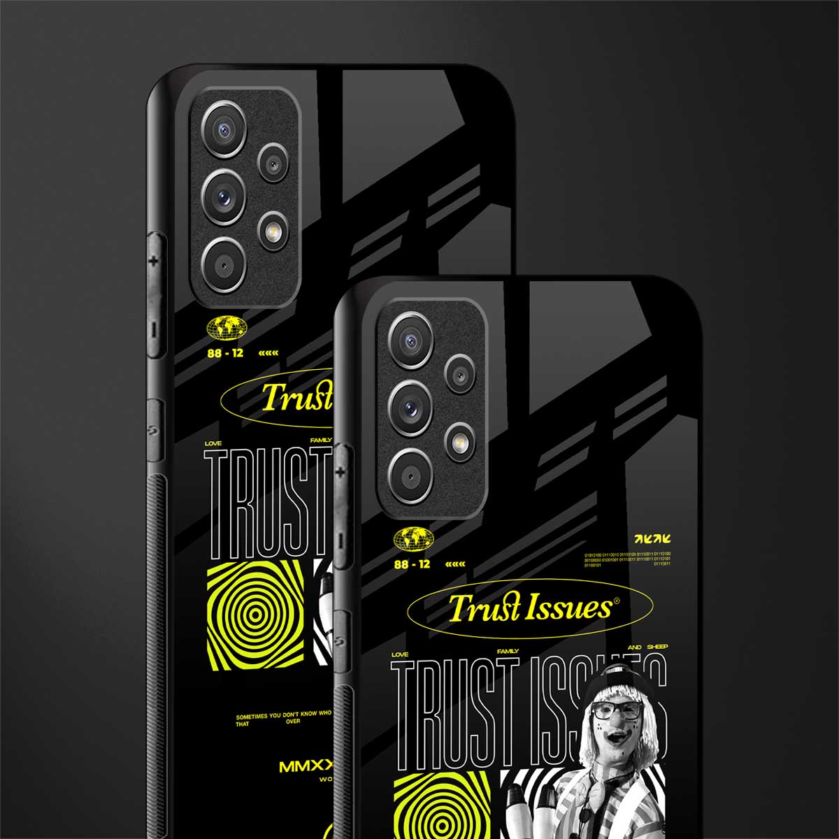 trust issues glass case for samsung galaxy a72 image-2