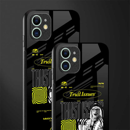 trust issues glass case for iphone 11 image-2