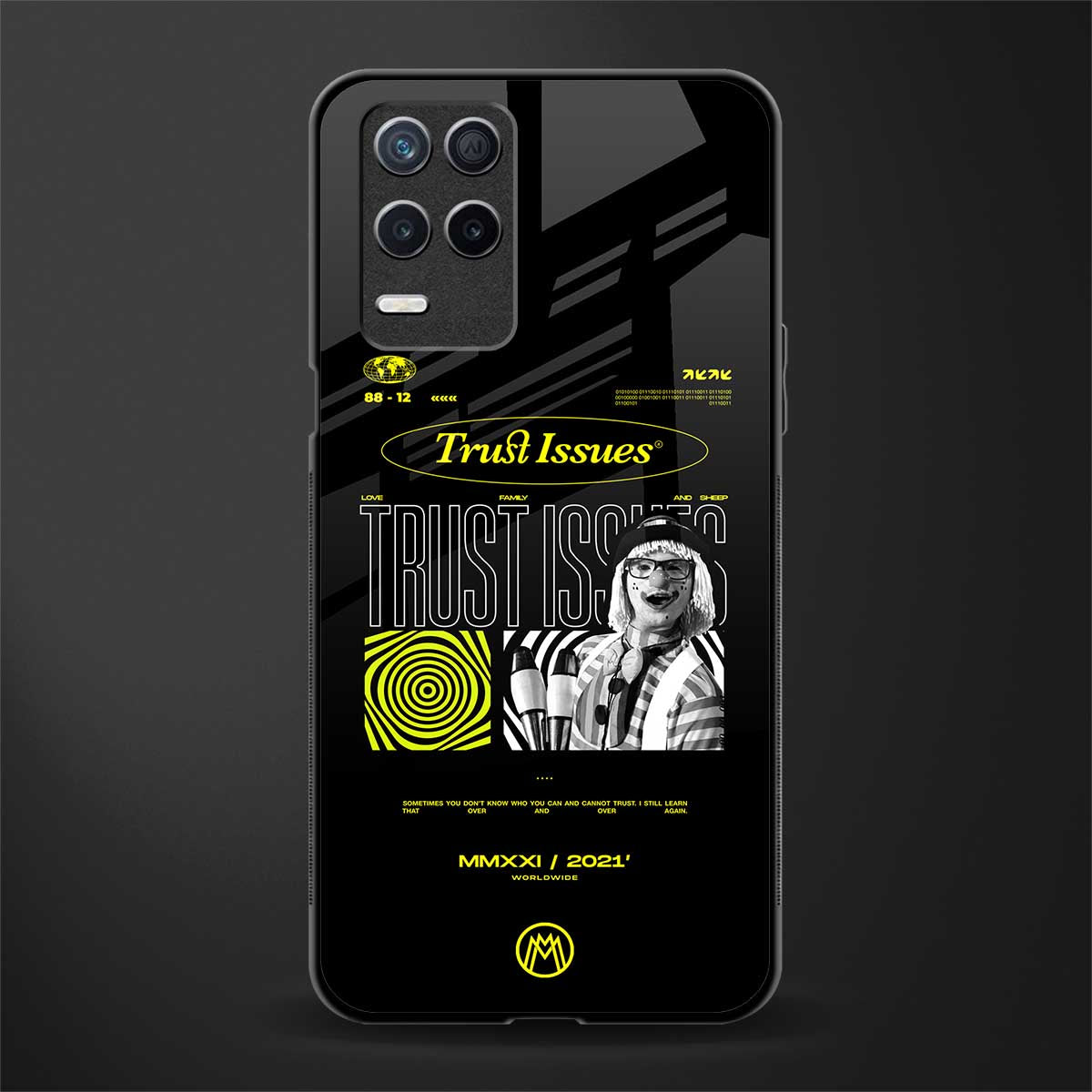 trust issues glass case for realme 8 5g image