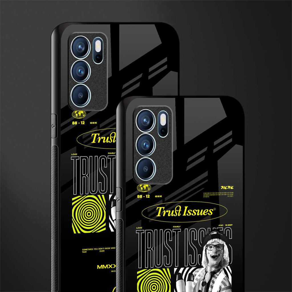 trust issues glass case for oppo reno6 pro 5g image-2