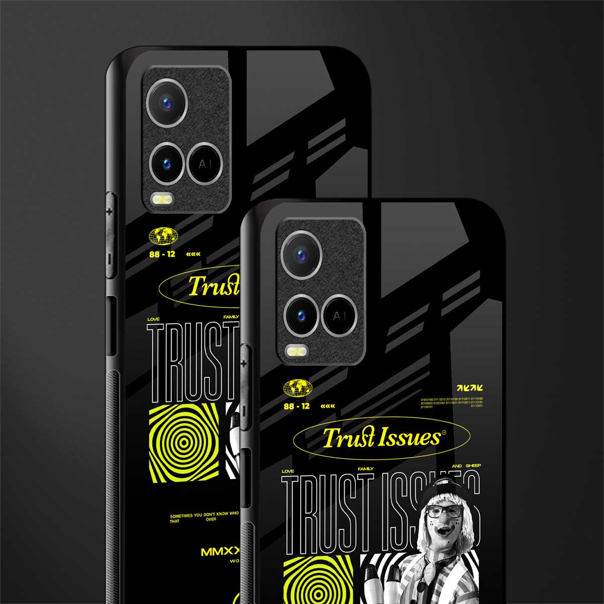 trust issues glass case for vivo y21t image-2