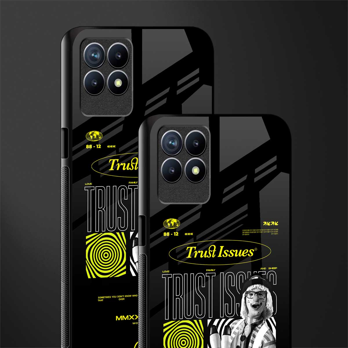trust issues glass case for realme 8i image-2