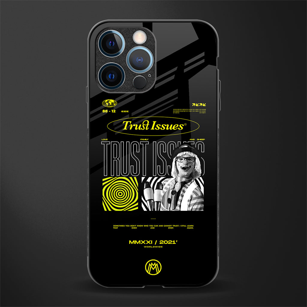 trust issues glass case for iphone 12 pro image