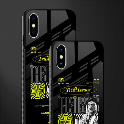 trust issues glass case for iphone x image-2