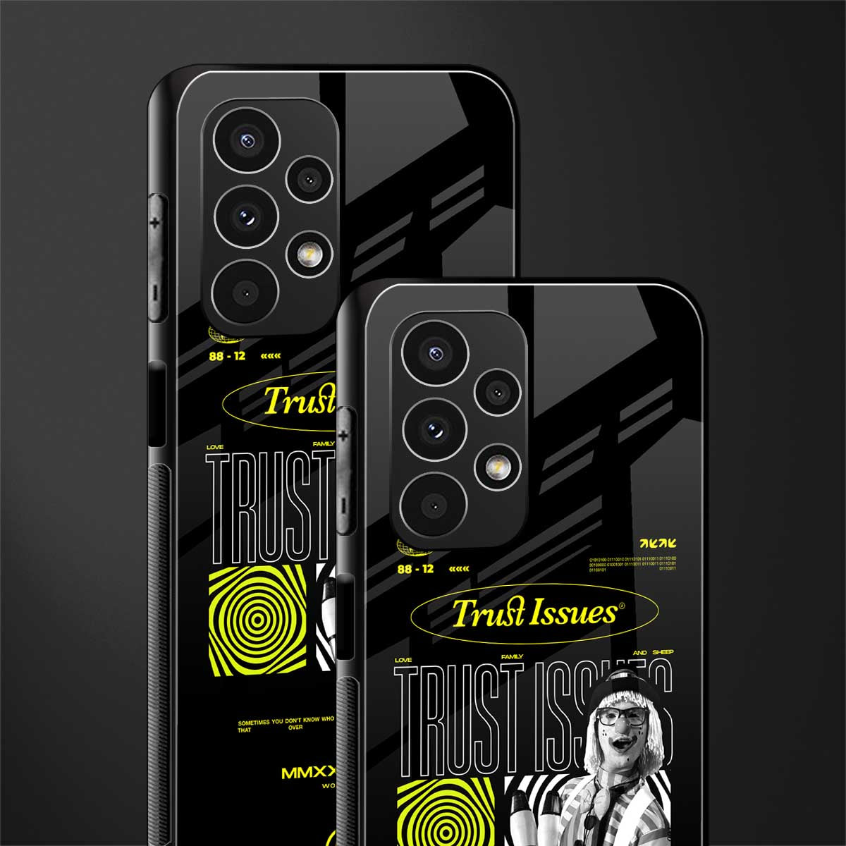trust issues back phone cover | glass case for samsung galaxy a13 4g