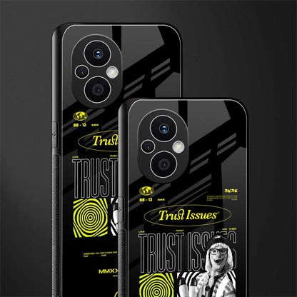 trust issues back phone cover | glass case for oppo f21 pro 5g