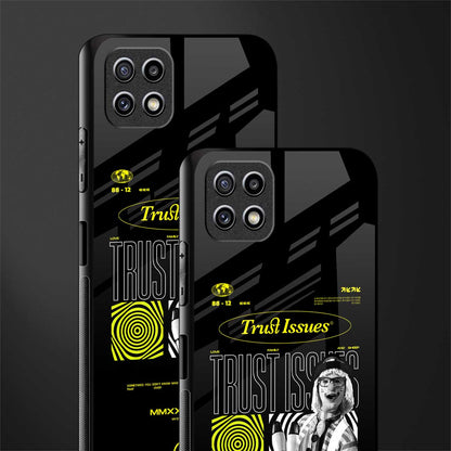 trust issues back phone cover | glass case for samsung galaxy f42