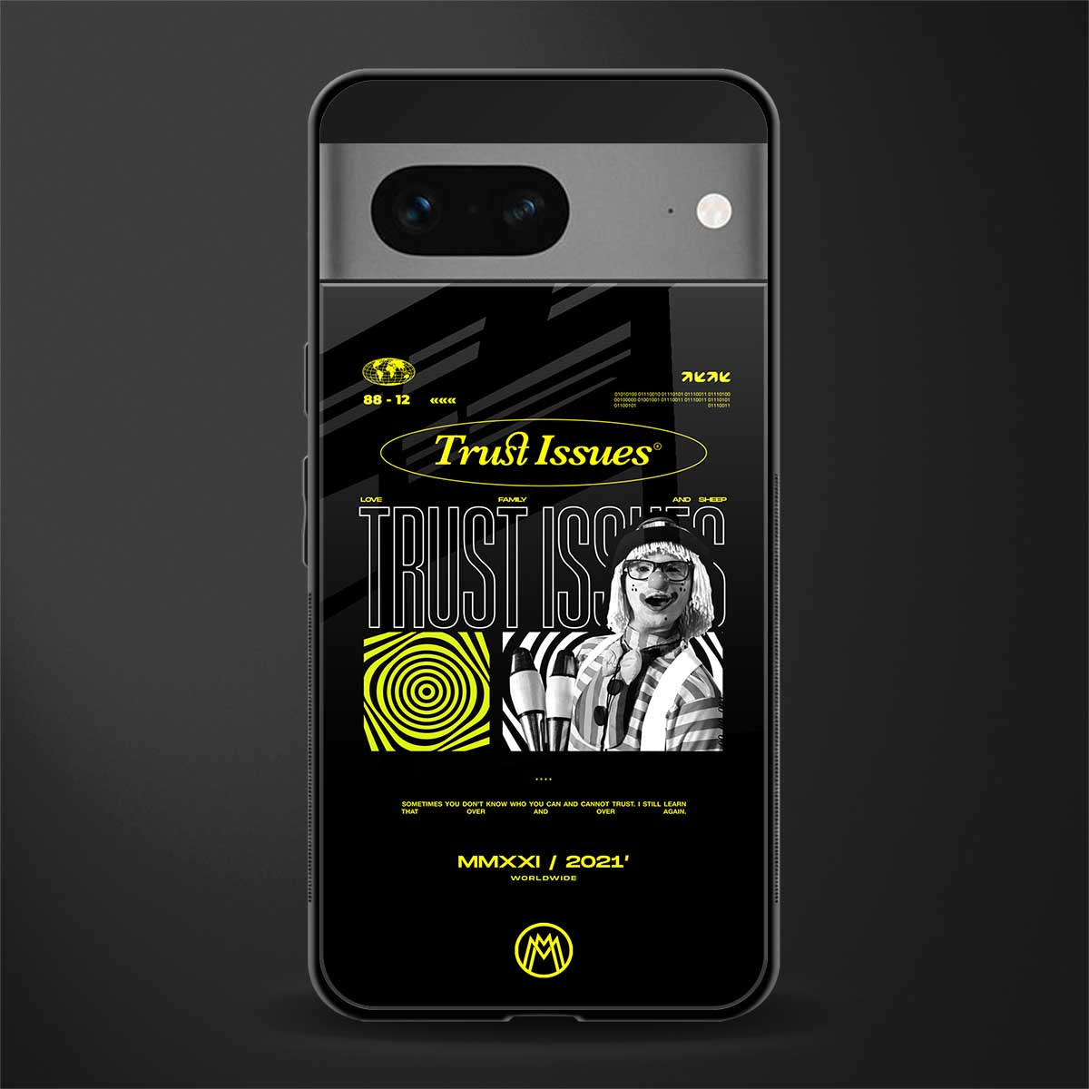 trust issues back phone cover | glass case for google pixel 7