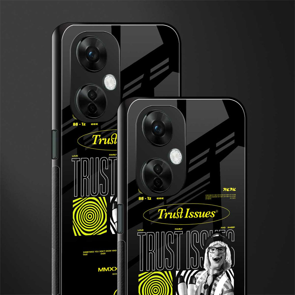 trust issues back phone cover | glass case for oneplus nord ce 3 lite