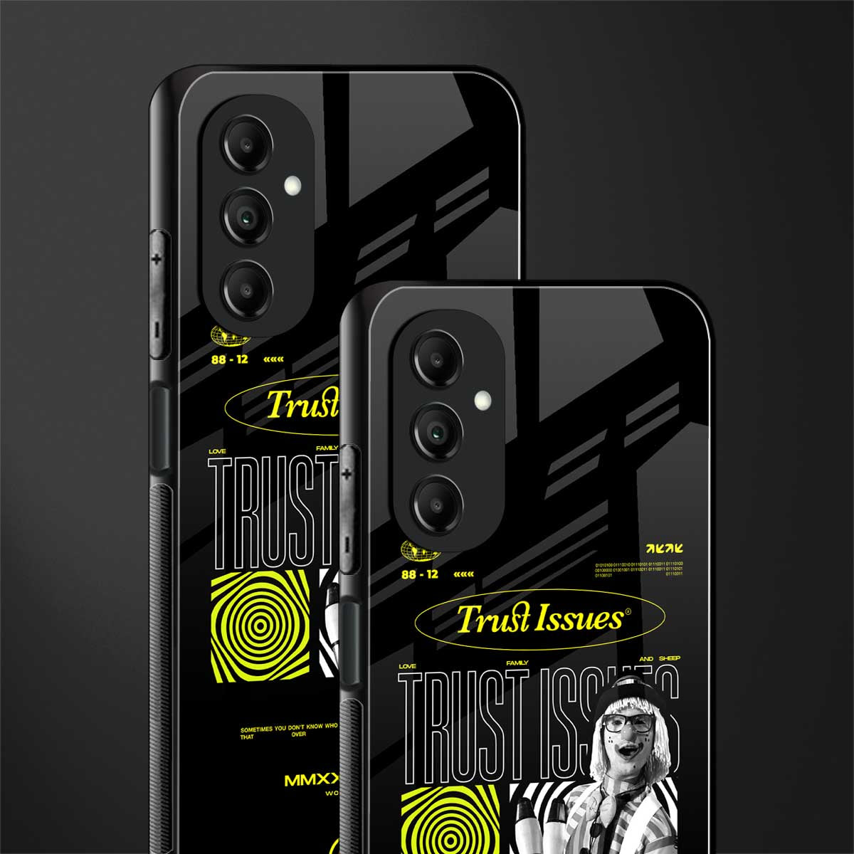 trust issues back phone cover | glass case for samsung galaxy a14 5g