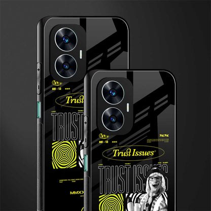 trust issues back phone cover | glass case for realme c55