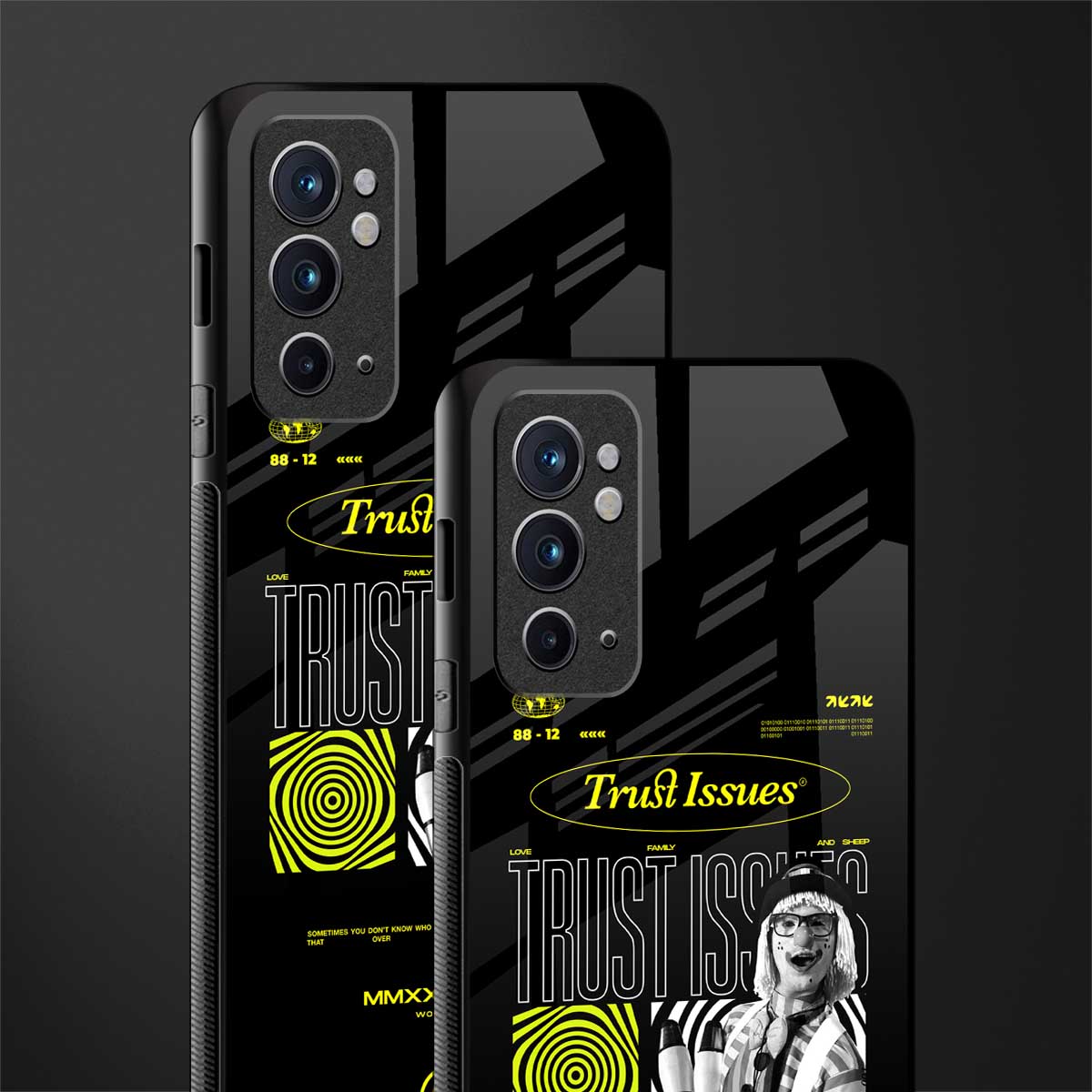trust issues glass case for oneplus 9rt image-2
