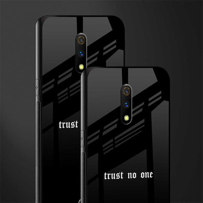 trust no one aesthetic quote glass case for oppo k3 image-2