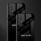 trust no one aesthetic quote glass case for oppo reno 3 pro image-2