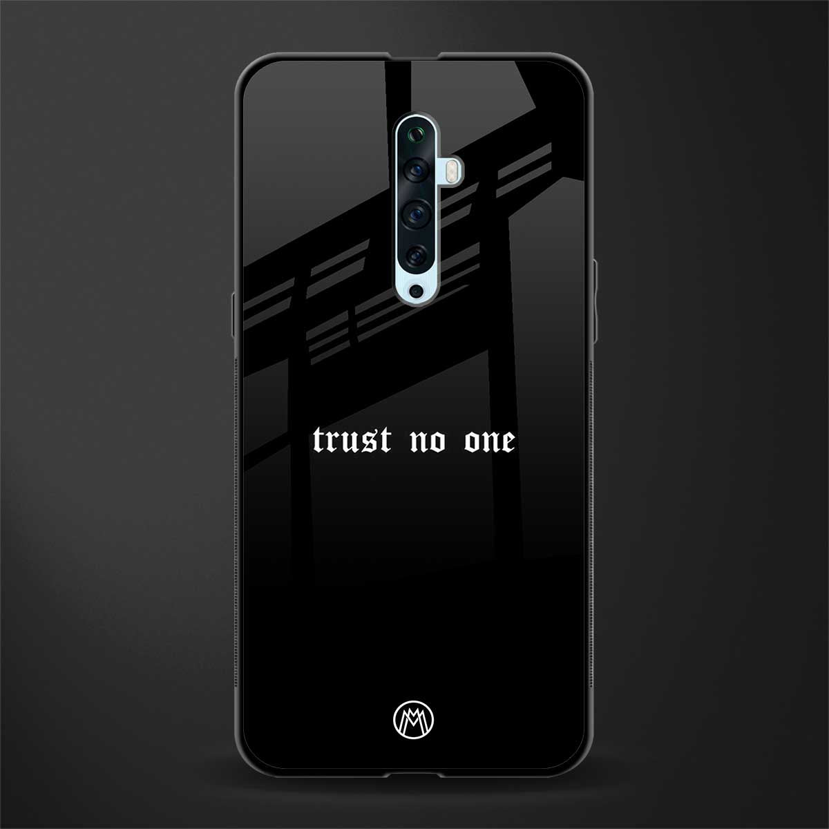 trust no one aesthetic quote glass case for oppo reno 2z image