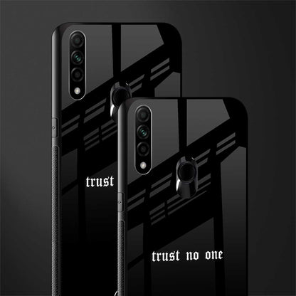 trust no one aesthetic quote glass case for oppo a31 image-2