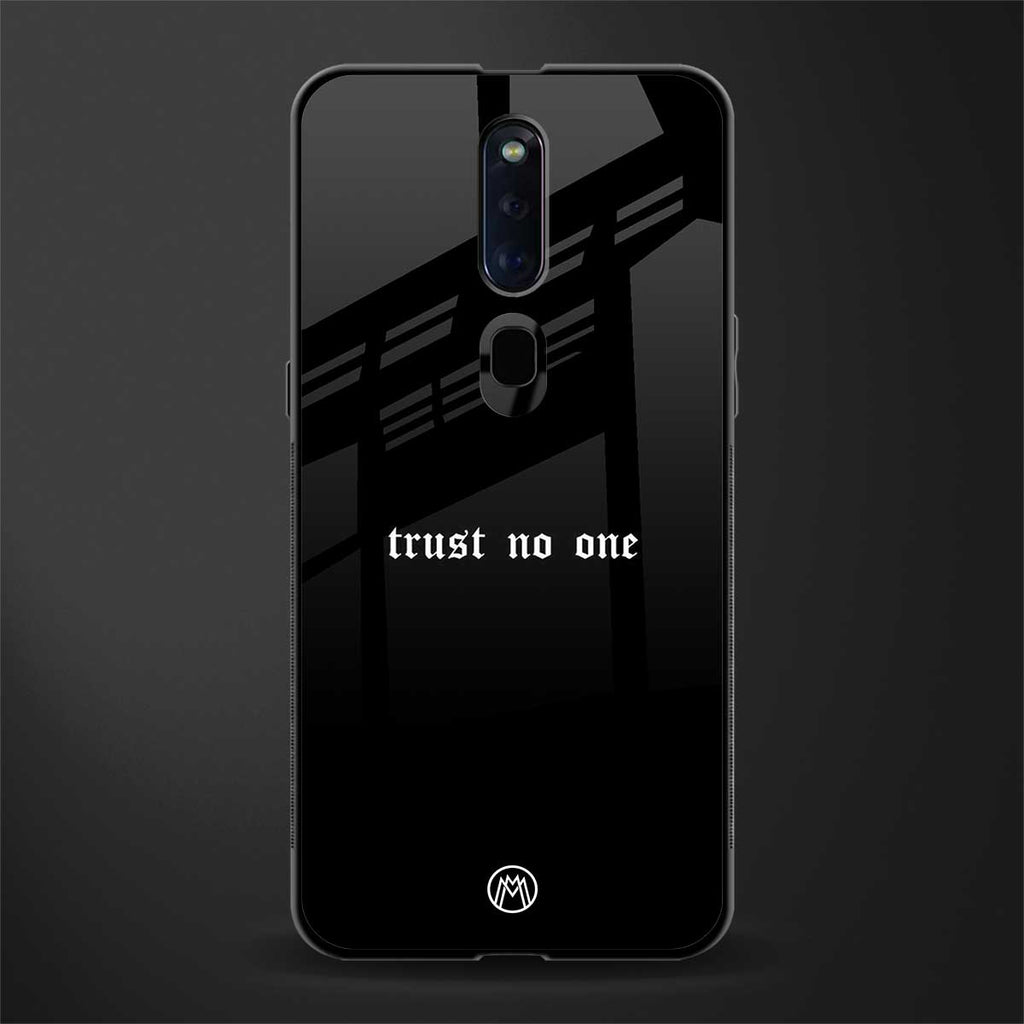 trust no one aesthetic quote glass case for oppo f11 pro image