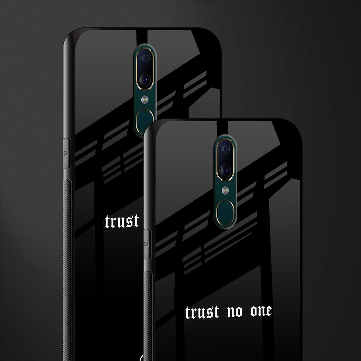 trust no one aesthetic quote glass case for oppo a9 image-2