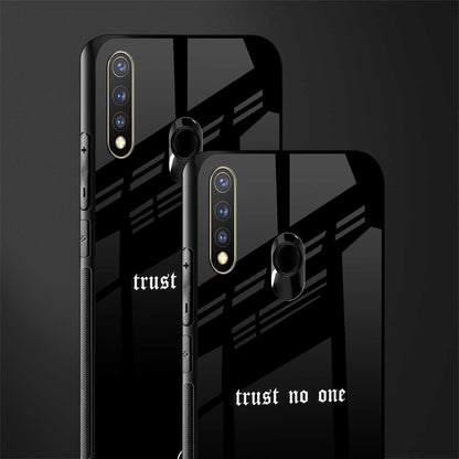 trust no one aesthetic quote glass case for vivo y19 image-2