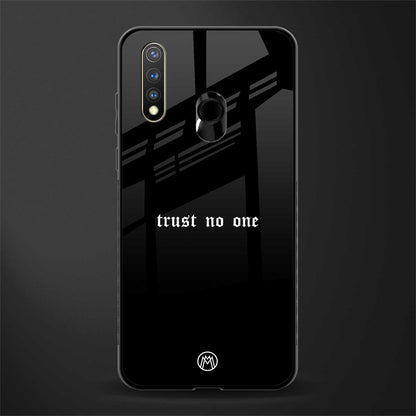 trust no one aesthetic quote glass case for vivo y19 image