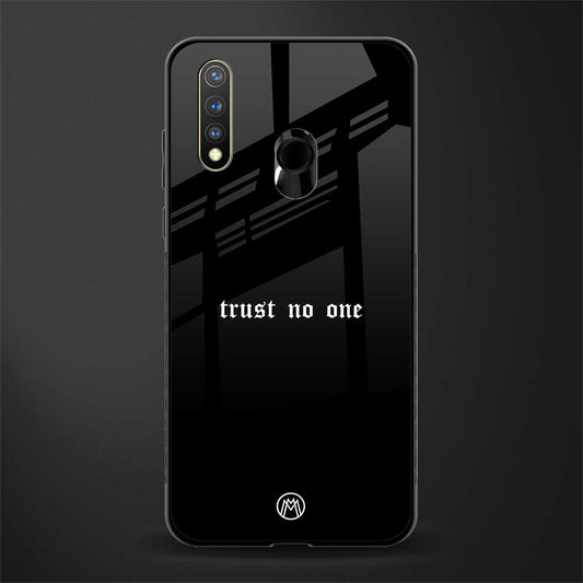 trust no one aesthetic quote glass case for vivo y19 image