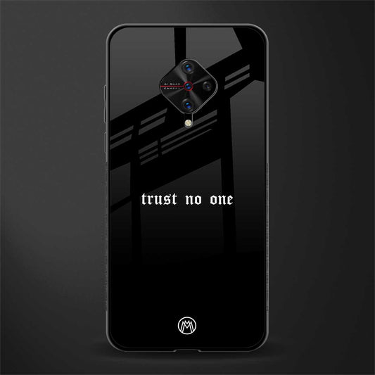 trust no one aesthetic quote glass case for vivo s1 pro image