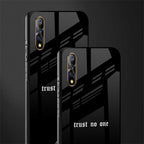 trust no one aesthetic quote glass case for vivo s1 image-2