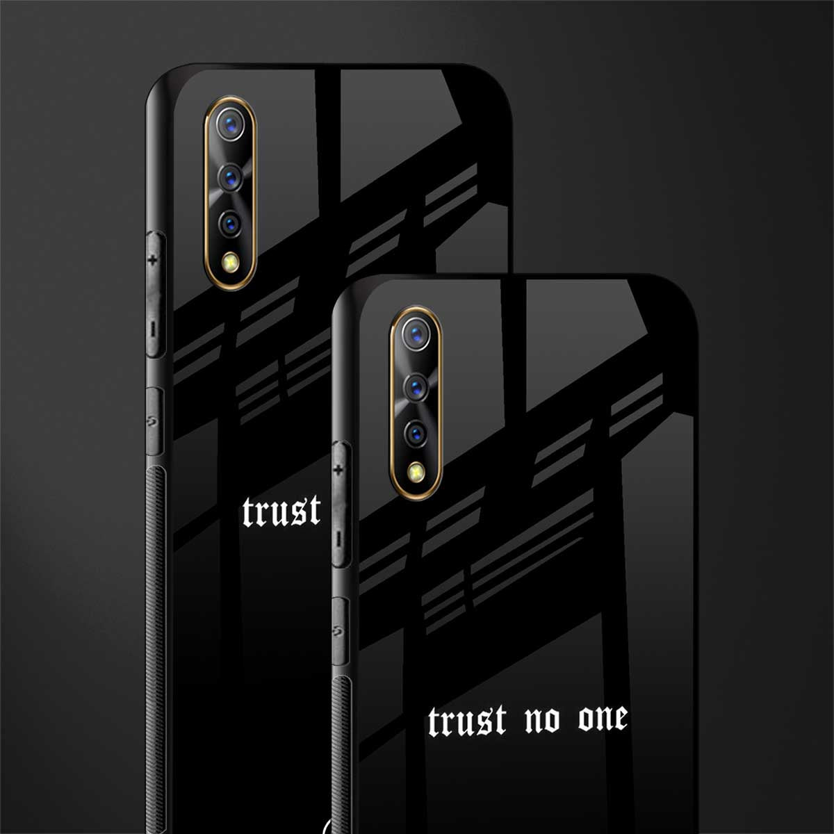 trust no one aesthetic quote glass case for vivo s1 image-2