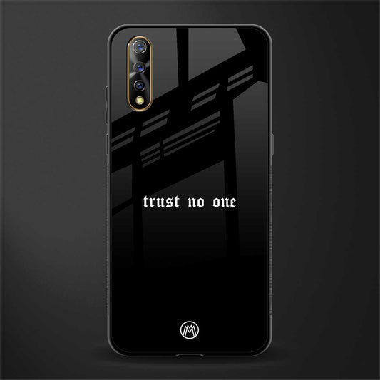 trust no one aesthetic quote glass case for vivo s1 image