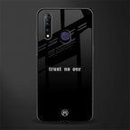 trust no one aesthetic quote glass case for vivo z1 pro image