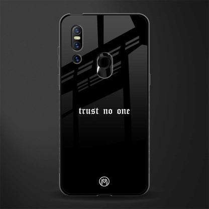 trust no one aesthetic quote glass case for vivo v15 image