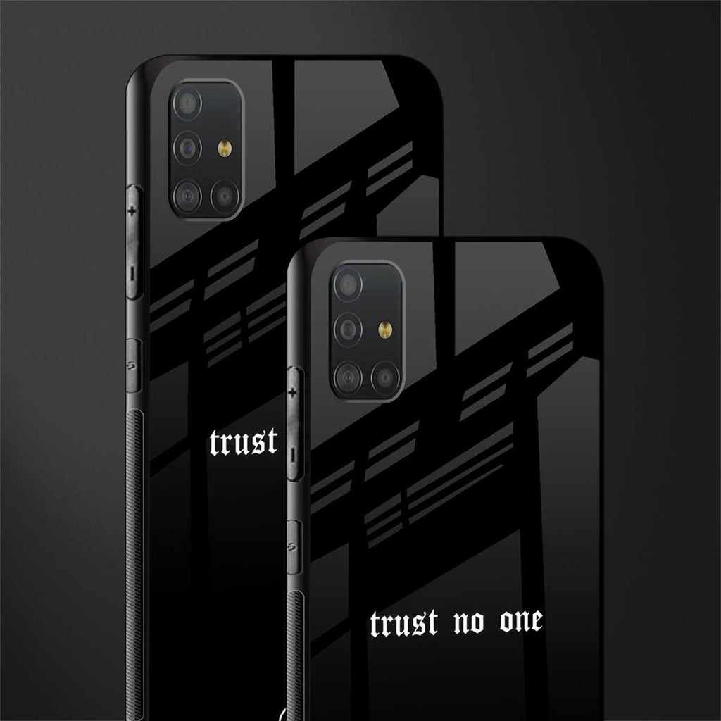trust no one aesthetic quote glass case for samsung galaxy a51 image-2