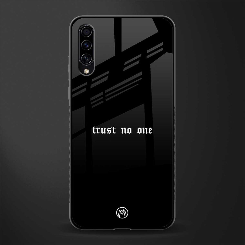 trust no one aesthetic quote glass case for samsung galaxy a50s image