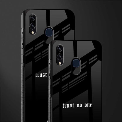 trust no one aesthetic quote glass case for samsung galaxy a30 image-2