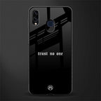 trust no one aesthetic quote glass case for samsung galaxy m10s image