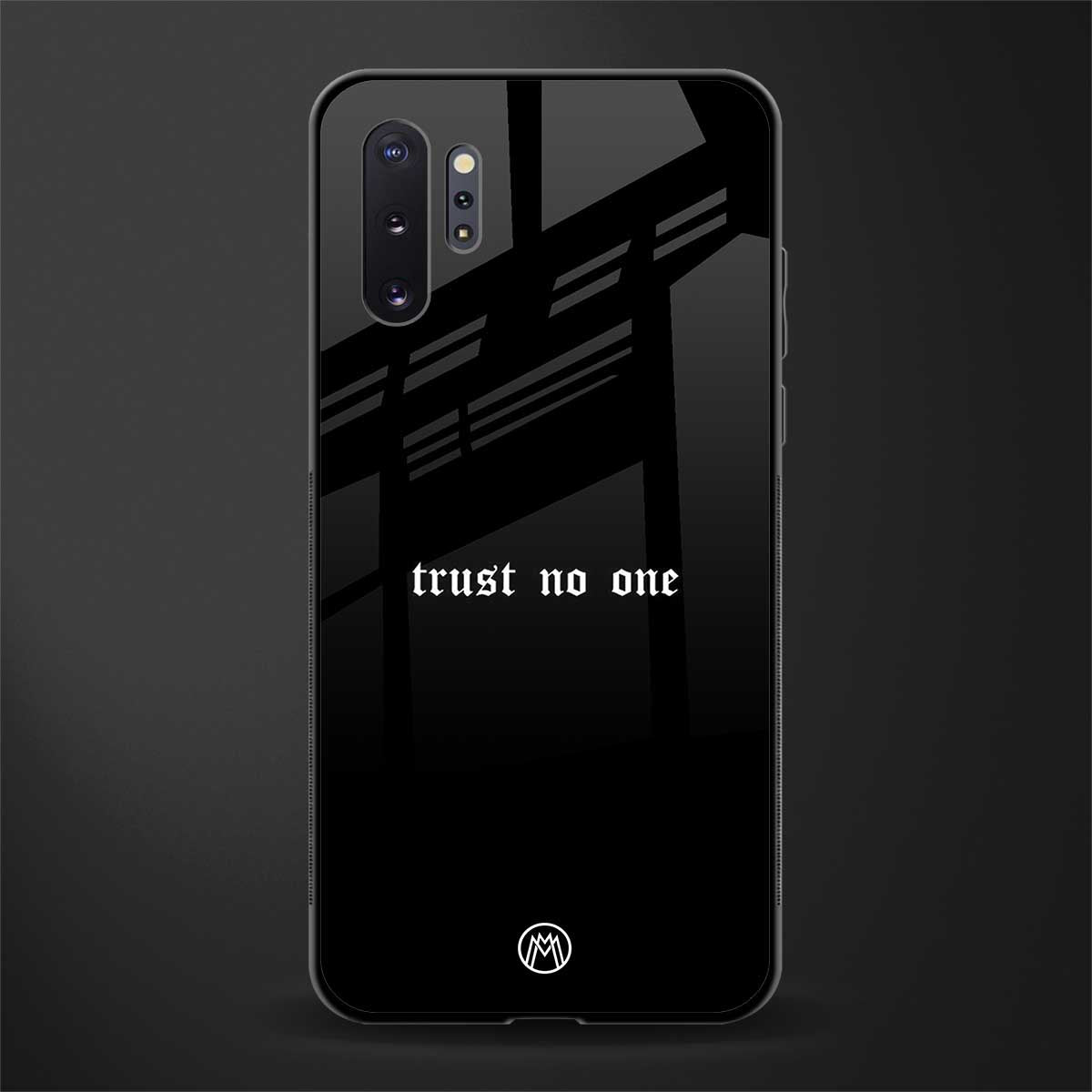 trust no one aesthetic quote glass case for samsung galaxy note 10 plus image