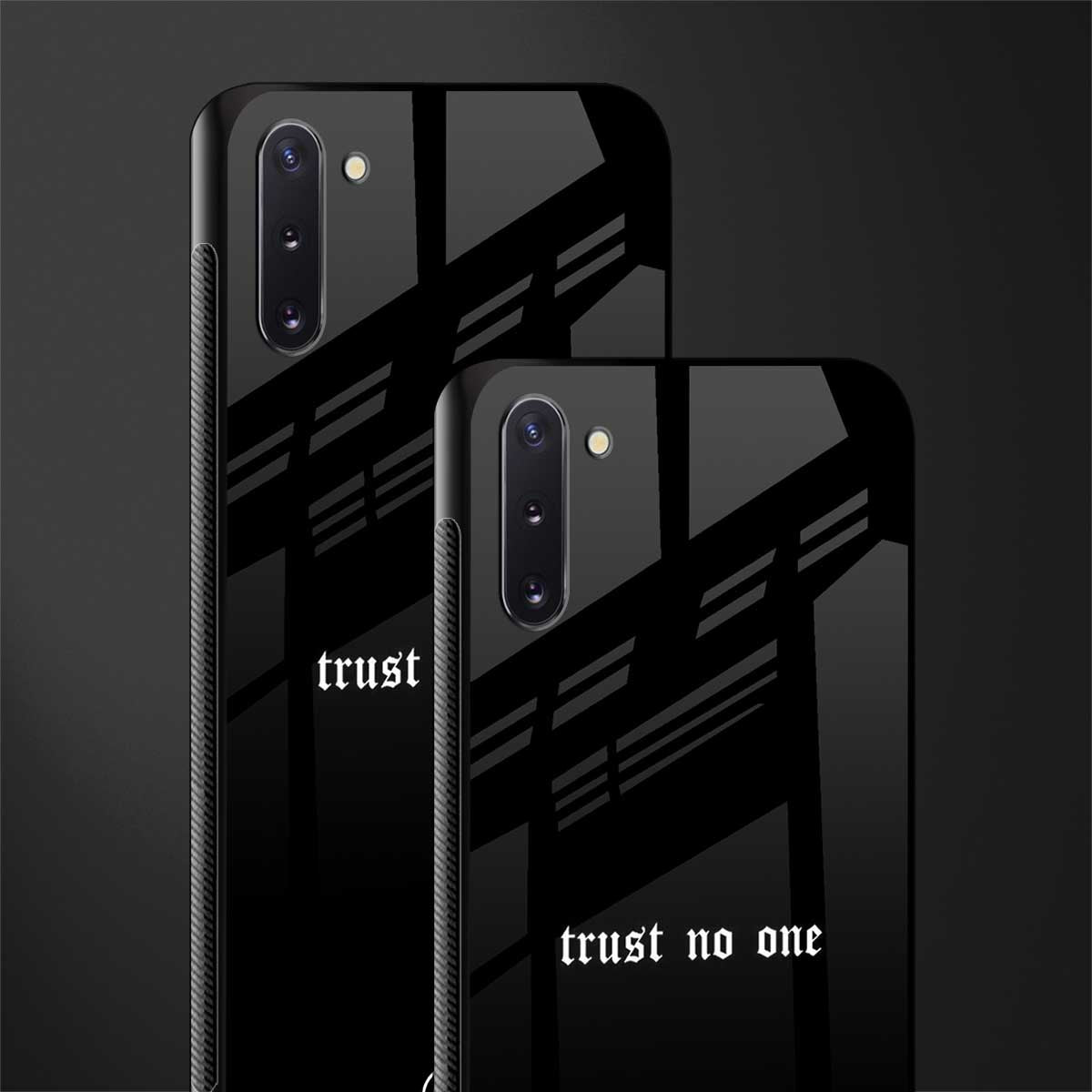 trust no one aesthetic quote glass case for samsung galaxy note 10 image-2