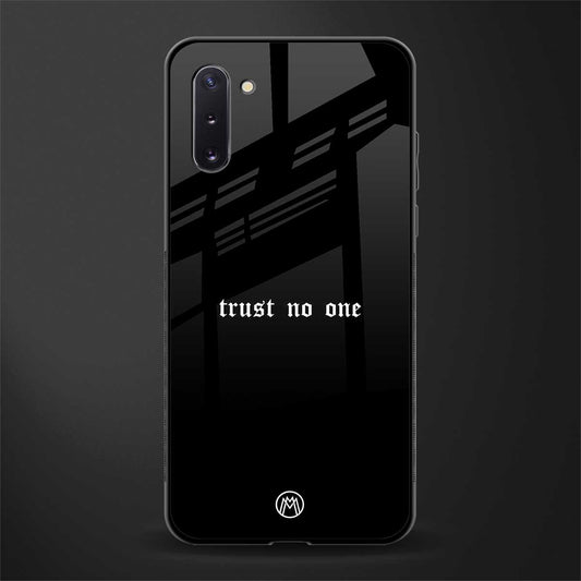 trust no one aesthetic quote glass case for samsung galaxy note 10 image