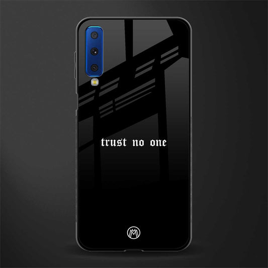 trust no one aesthetic quote glass case for samsung galaxy a7 2018 image